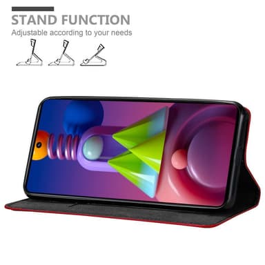 Samsung Galaxy M51 Skal Fodral Case (Röd)