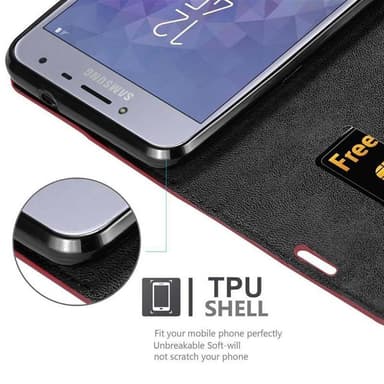 Samsung Galaxy J4 2018 Skal Fodral Case (Röd)