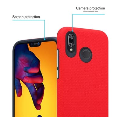 Huawei P20 LITE 2018 / NOVA 3E Skal Fodral Case (Röd)