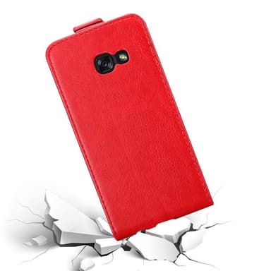 Samsung Galaxy A3 2017 Flipfodral Skal (Röd)