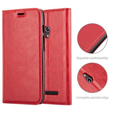 Asus ZenFone 5 2014 Skal Fodral Case (Röd)