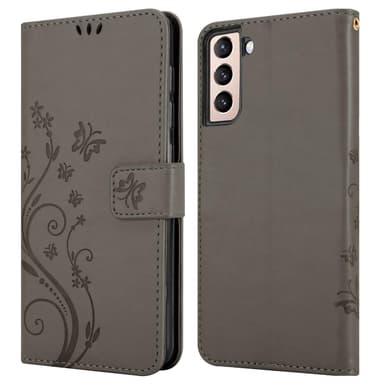 Samsung Galaxy S21 5G Plånboksfodral Skal (Grå)