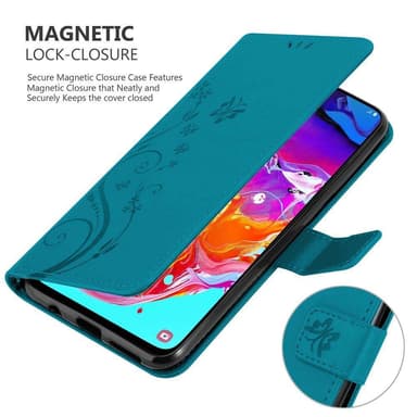 Samsung Galaxy A70 / A70s Plånboksfodral Skal (Blå)