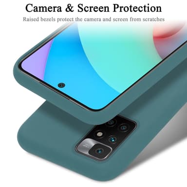 Xiaomi RedMi 10 Skal Fodral Case (Grön)