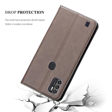 ZTE Blade A7 2020 Skal Fodral Case (Brun)