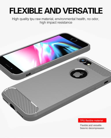 iPhone 7 / 7S / 8 Skal Fodral Case (Grå)