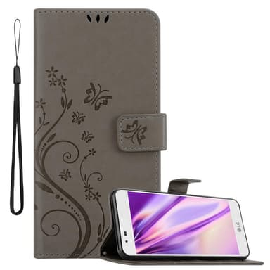 LG K7 2016 Plånboksfodral Skal (Grå)