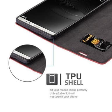 Huawei MATE 8 Skal Fodral Case (Röd)