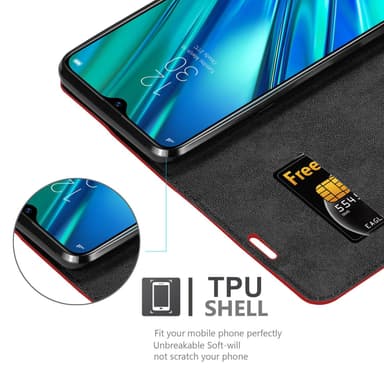 Realme 5 PRO / Realme Q Skal Fodral Case (Röd)