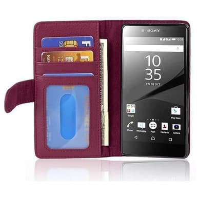 Sony Xperia Z5 Plånboksfodral Skal (Lila)