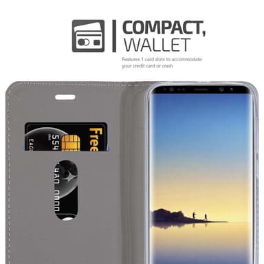 Samsung Galaxy NOTE 9 Plånboksfodral Skal (Grå)