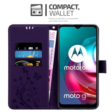 Motorola MOTO G10 / G30 Plånboksfodral Skal (Lila)