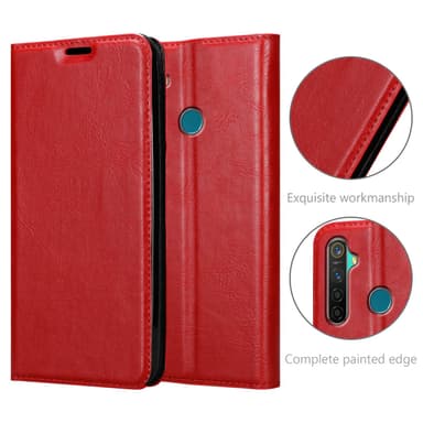Realme 5 PRO / Realme Q Skal Fodral Case (Röd)