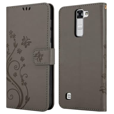 LG K7 2016 Plånboksfodral Skal (Grå)