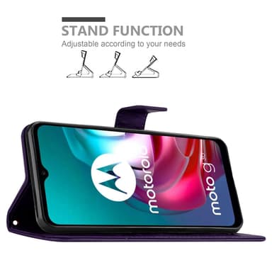 Motorola MOTO G10 / G30 Plånboksfodral Skal (Lila)