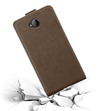 Nokia Lumia 650 Flipfodral Skal (Brun)