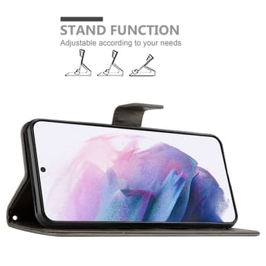 Samsung Galaxy S21 5G Plånboksfodral Skal (Grå)