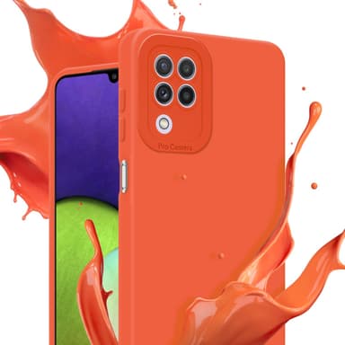 Samsung Galaxy A22 4G Skal Fodral Case (Orange)