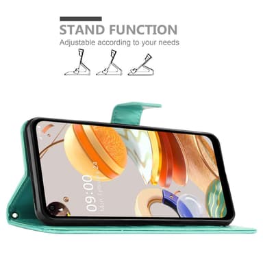 LG K61 Plånboksfodral Skal (Turkos)