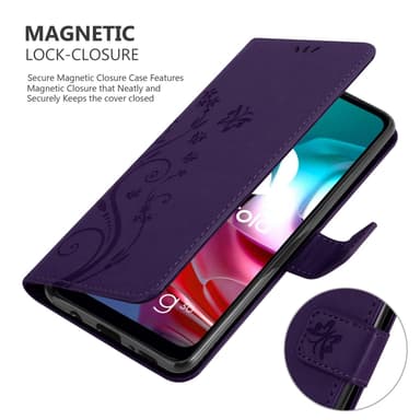 Motorola MOTO G10 / G30 Plånboksfodral Skal (Lila)