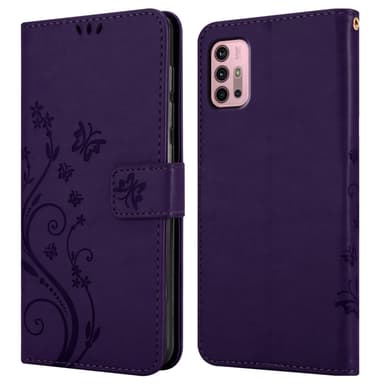 Motorola MOTO G10 / G30 Plånboksfodral Skal (Lila)