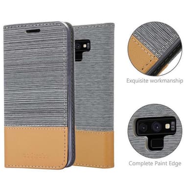 Samsung Galaxy NOTE 9 Plånboksfodral Skal (Grå)