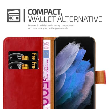 Samsung Galaxy S22 ULTRA Plånboksfodral Skal (Röd)