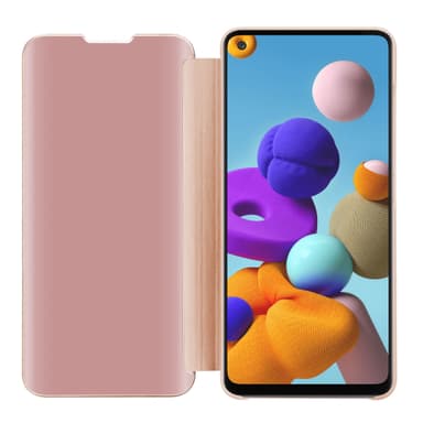 Samsung Galaxy A21s Plånboksfodral Skal (Rosa)