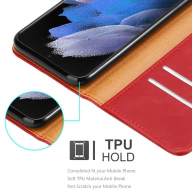 Samsung Galaxy S22 ULTRA Plånboksfodral Skal (Röd)