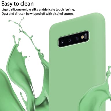 Samsung Galaxy S10 PLUS Skal Fodral Kedja (Grön)