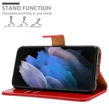 Samsung Galaxy S22 ULTRA Plånboksfodral Skal (Röd)