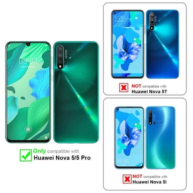 Huawei NOVA 5 / 5 PRO Skal Fodral Case (Svart)
