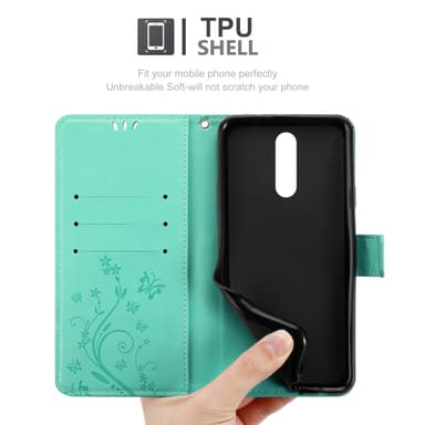 Huawei MATE 10 LITE Plånboksfodral Skal (Turkos)