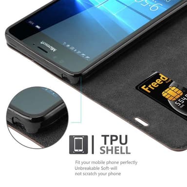 Nokia Lumia 950 Skal Fodral Case (Brun)