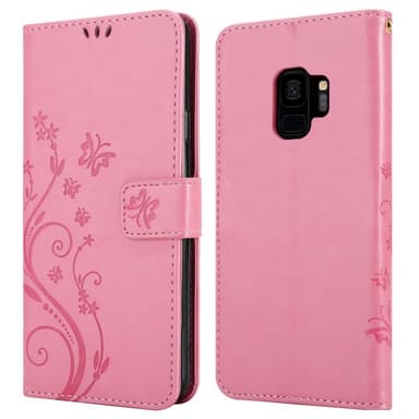 Samsung Galaxy S9 Plånboksfodral Skal (Rosa)