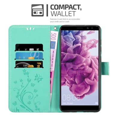 Huawei MATE 10 LITE Plånboksfodral Skal (Turkos)