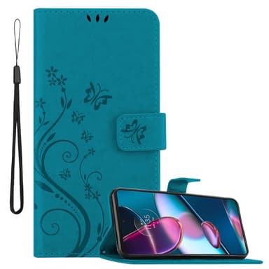 Motorola EDGE+ Plånboksfodral Skal (Blå)