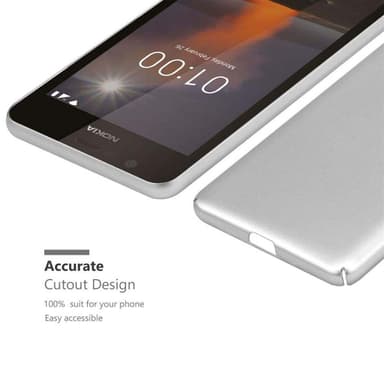 Nokia 1 2018 Skal Fodral Case (Silver)