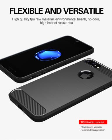 iPhone 7 PLUS / 7S PLUS Skal Fodral Case (Svart)