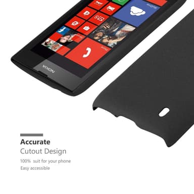 Nokia Lumia 520 / 521 Skal Fodral Case (Svart)