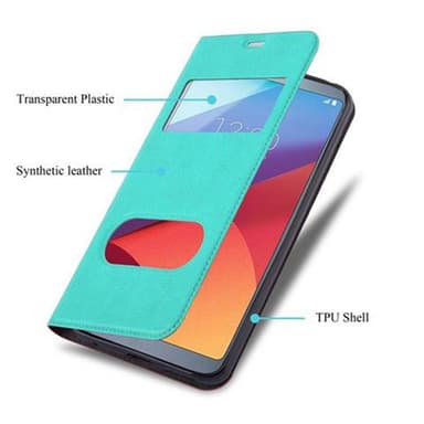 LG G6 Plånboksfodral Skal (Turkos)