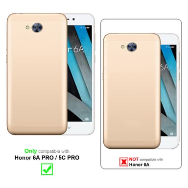 Skal Honor 6A PRO / 5C PRO Fodral Case (Svart)
