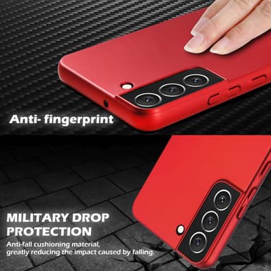 Samsung Galaxy S22 PLUS Skal Fodral Case (Röd)