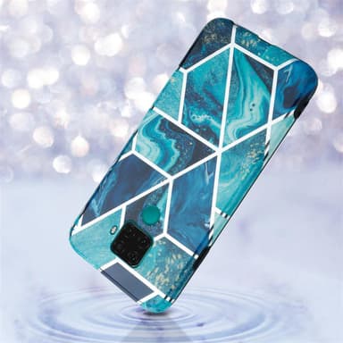 Huawei MATE 30 LITE Plånboksfodral Skal (Blå)