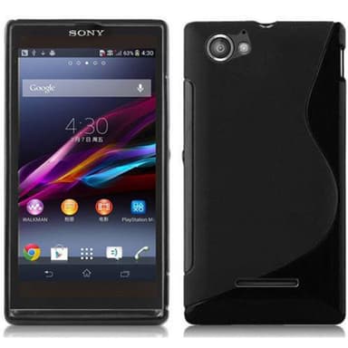 Sony Xperia M Skal Fodral Case (Svart)