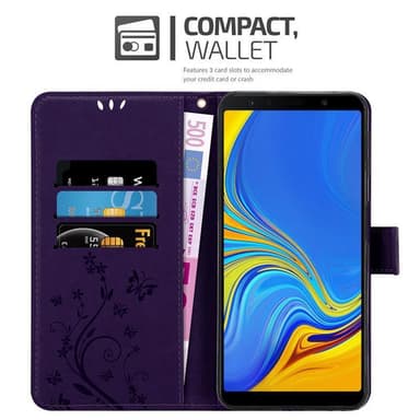 Samsung Galaxy A7 2018 Plånboksfodral Skal (Lila)