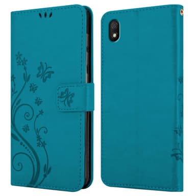 Xiaomi RedMi 9A / RedMi 9AT Plånboksfodral Skal (Blå)