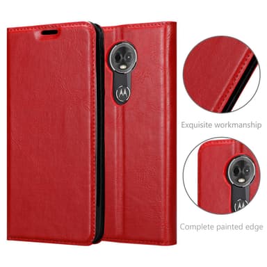 Motorola MOTO E5 PLUS Skal Fodral Case (Röd)
