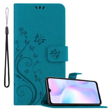 Xiaomi RedMi 9A / RedMi 9AT Plånboksfodral Skal (Blå)