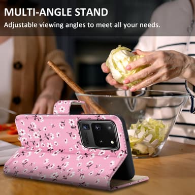 Samsung Galaxy S20 ULTRA Plånboksfodral Skal (Rosa)